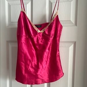 Eyeshadow Pink Embellished Fitted Sleeveless Camisole

F